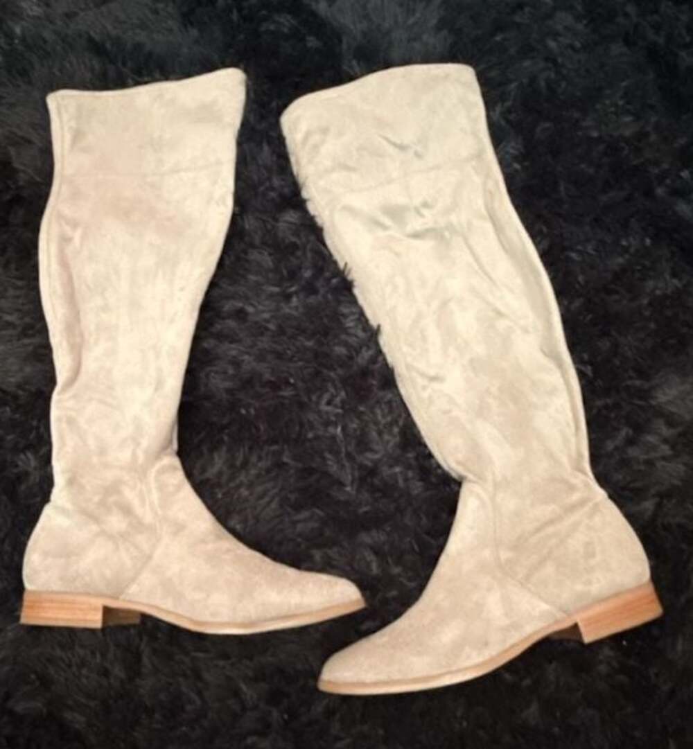 Calvin Klein Rae Over-the-Knee Suede Boots